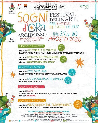 Sogni d’Ora, il Festival delle Arti per bambini di tutte le età